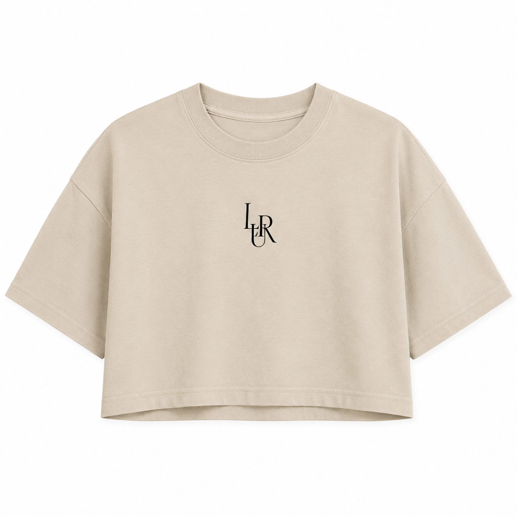 LUREES Cropped Oversized T-Shirt